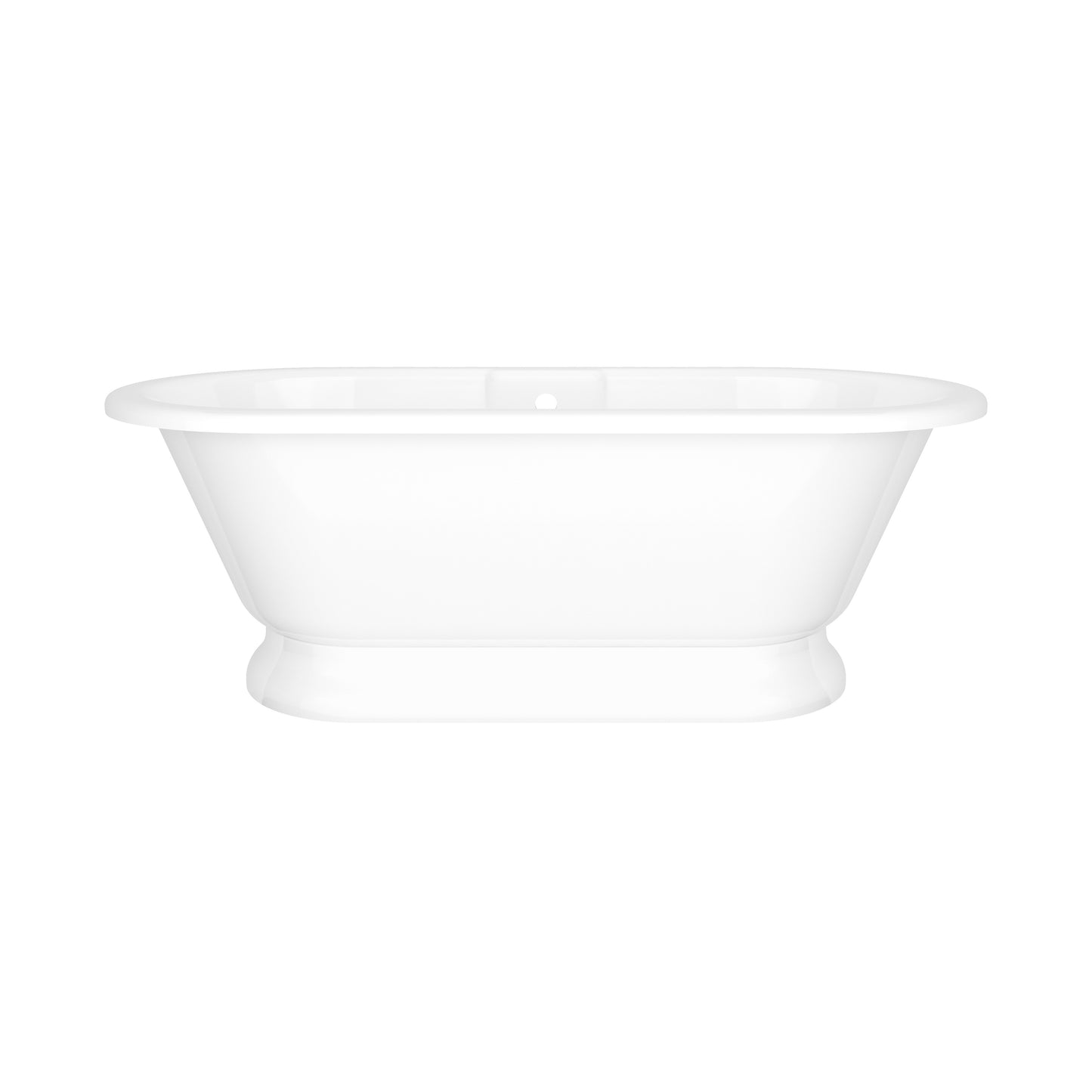 Victoria + Albert YOR-N-SW-OF+YOR-B-SW-OF 69" x 32" Freestanding Soaking Bathtub With Pedestal Base And Void