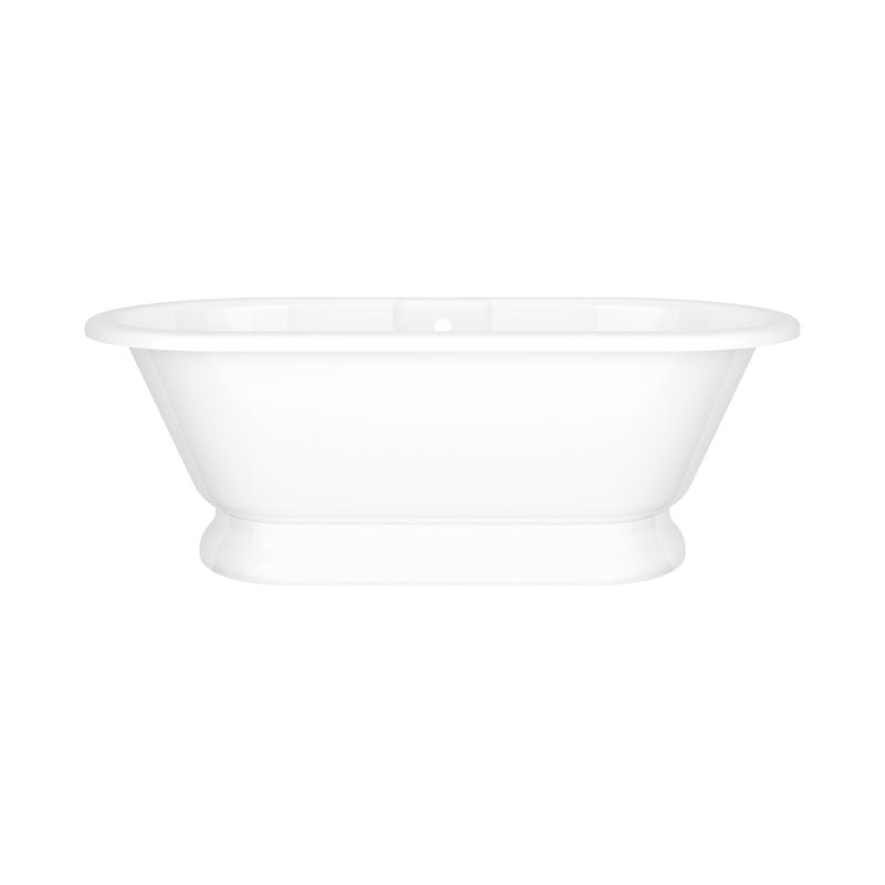 Victoria + Albert YOR-N-SW-OF+YOR-B-SW-OF 69" x 32" Freestanding Soaking Bathtub With Pedestal Base And Void
