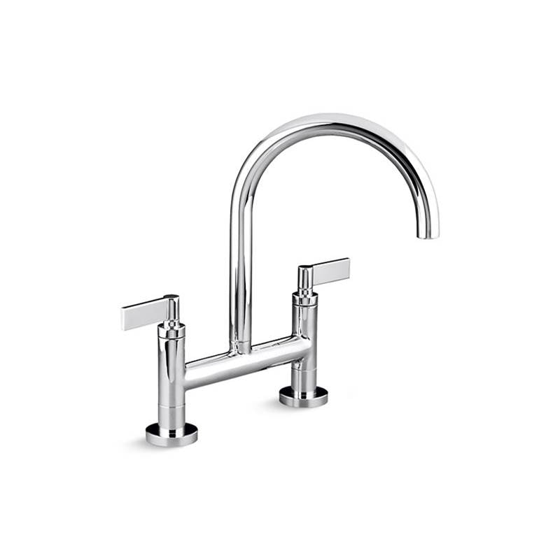 Kallista P25202-LV One Kitchen Deck-Mount Bridge Faucet, Lever Handles - Parent