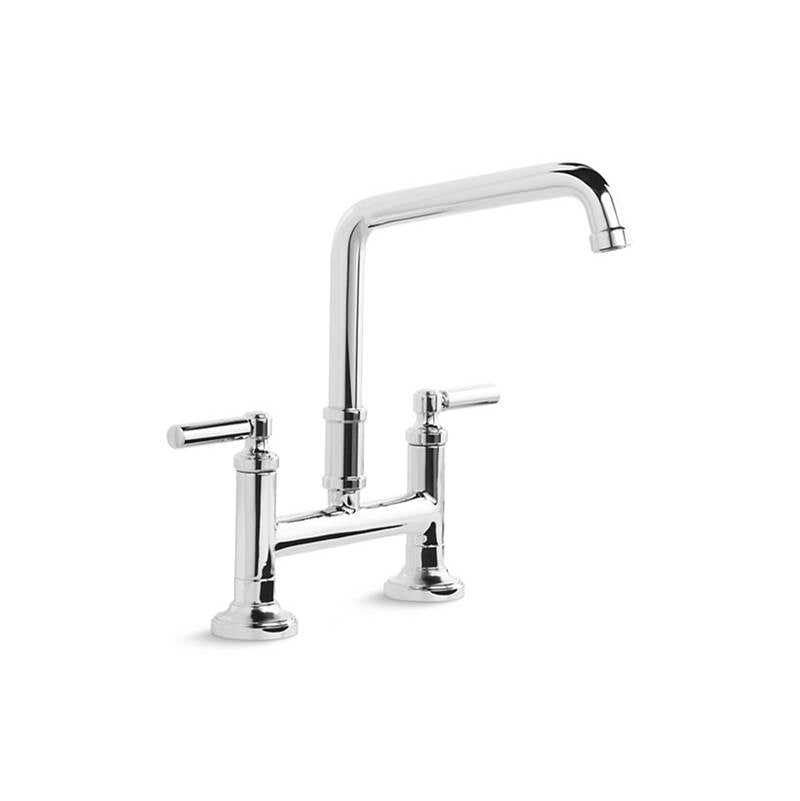 Kallista P25001-00 Quincy Deck-Mount Bridge Faucet, Lever Handles - Parent