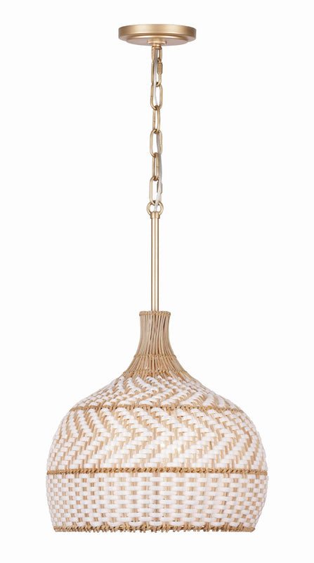 Crystorama ZAN-9003-SG Zanzibar 3 Light Pendant - Soft Gold