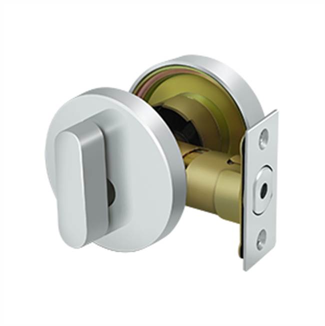 Deltana ZDRU Zinc Modern Low Profile Deadbolt Lock Grade 3