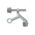 Deltana ZHP70U Hinge Pin Stop For Steel Hinges, Hinge Mounted, Zinc Die-Cast