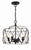 Crystorama ZUC-A9030-EB-GA Zucca 4 Light Lantern - English Bronze and Antique Gold