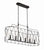 Crystorama ZUC-A9037-EB-GA Zucca 6 Light Linear Chandelier - English Bronze and Antique Gold