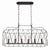 Crystorama ZUC-A9037-EB-GA Zucca 6 Light Linear Chandelier - English Bronze and Antique Gold