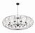 Crystorama ZUC-A9039-EB-GA Zucca 10 Light Chandelier - English Bronze and Antique Gold