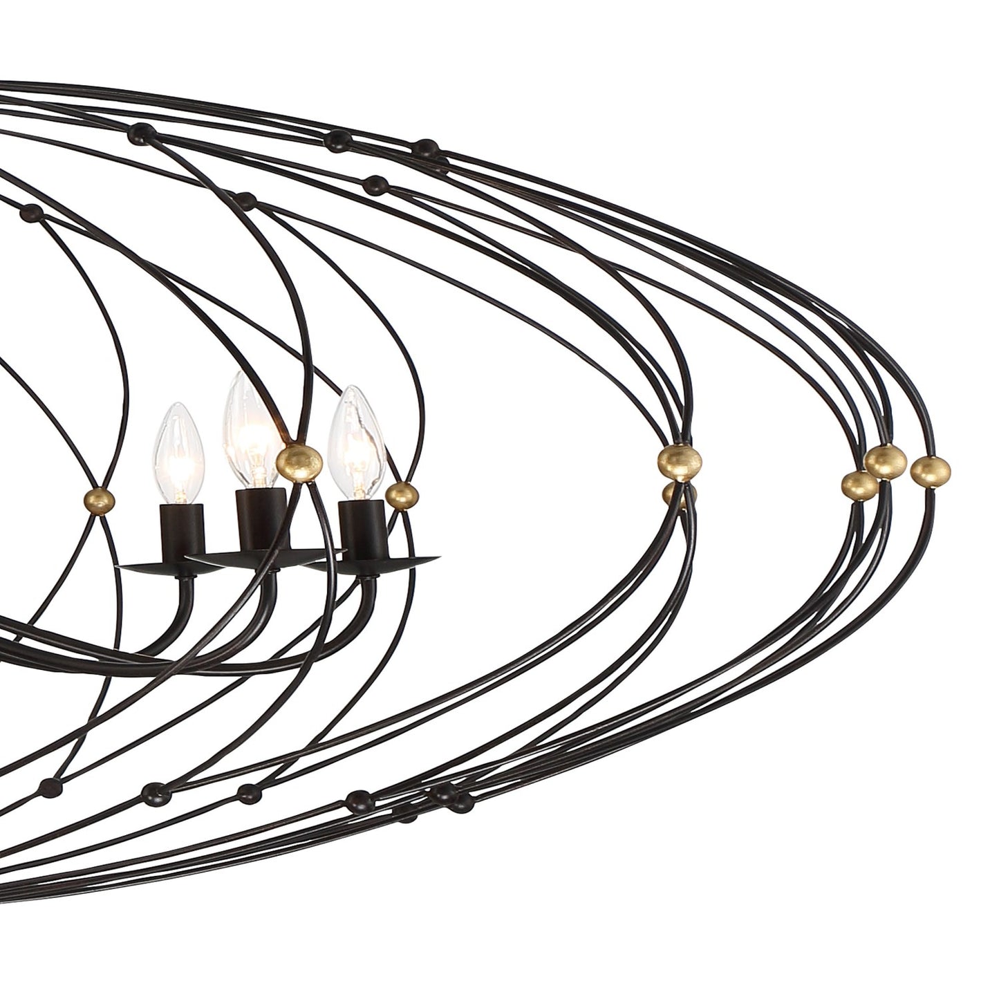 Crystorama ZUC-A9039-EB-GA Zucca 10 Light Chandelier - English Bronze and Antique Gold