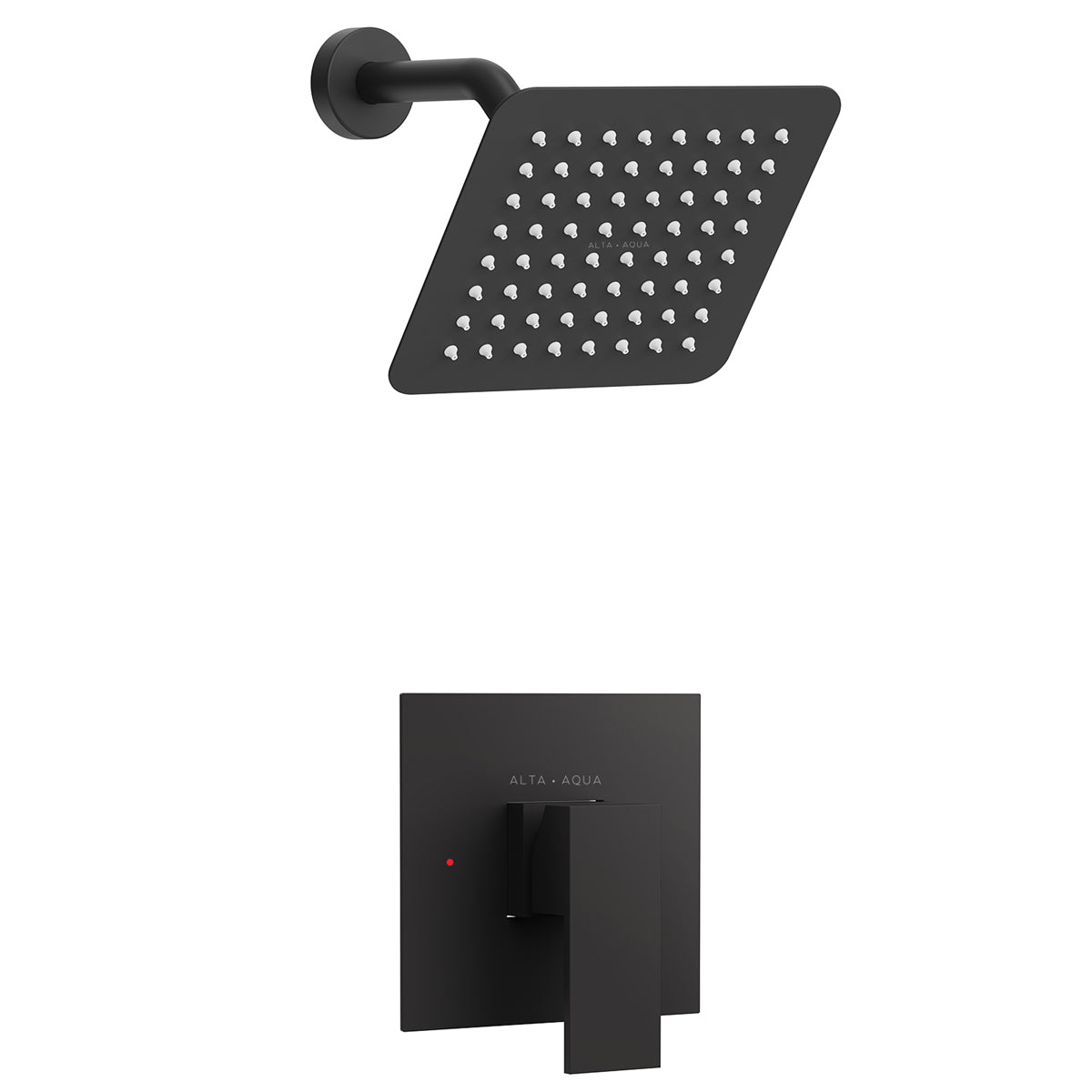 Alta Aqua AA-SH-K-PBV-6 6'' Shower Head & Valve Combo