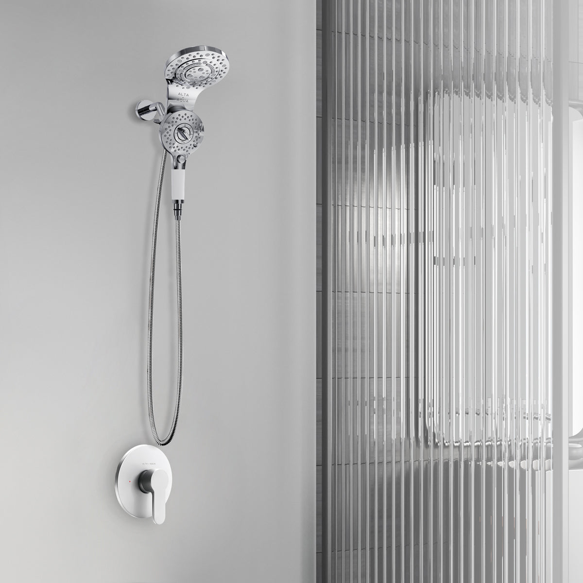 Alta Aqua AA-SH-MG-R-HS-6 Magnetic Shower Combo Without Valve Kit