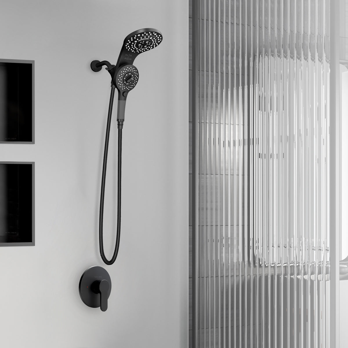 Alta Aqua AA-SH-MG-R-HS-6 Magnetic Shower Combo Without Valve Kit