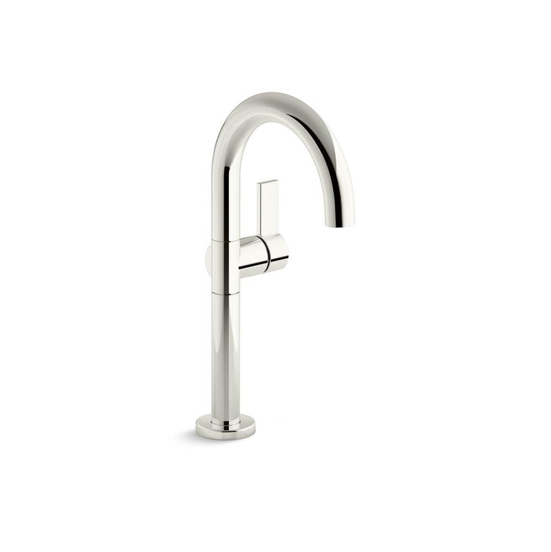 Kallista P24409-TL One Single Control Lavatory Bathroom Sink Faucet, Tall, Gooseneck Spout - Parent