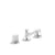 Kallista P25056-CMC Script Lavatory Bathroom Sink Faucet, Low Spout, White Porcelain Knob Handles - Parent