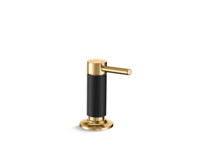 Kallista P23180-2MB-BL Juxtapose Soap/Lotion Dispenser in Matte Black