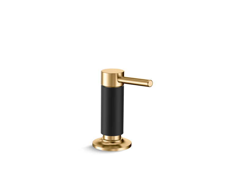 Kallista P23180-2MB-BL Juxtapose Soap/Lotion Dispenser in Matte Black