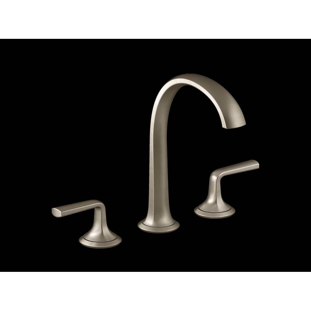 Kallista P25007-LV Script Lavatory Bathroom Sink Faucet, Arch Spout, Lever Handles