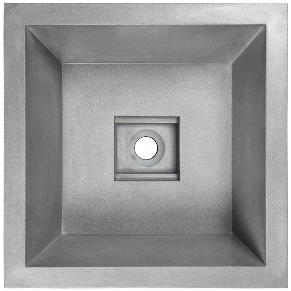 Linkasink AC07DI Arlo Concrete Square Sink With Grate Recess