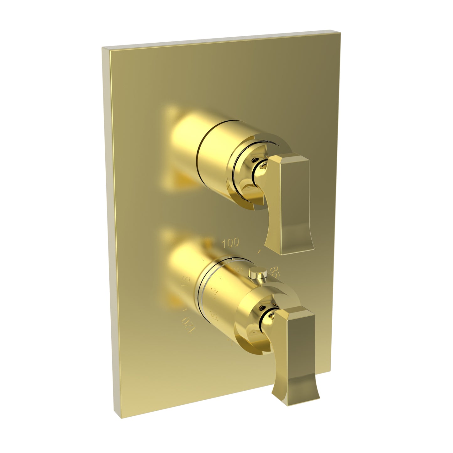 Newport Brass 3-2573TS Joffrey 1/2" Square Thermostatic Trim Plate with Handle - Parent
