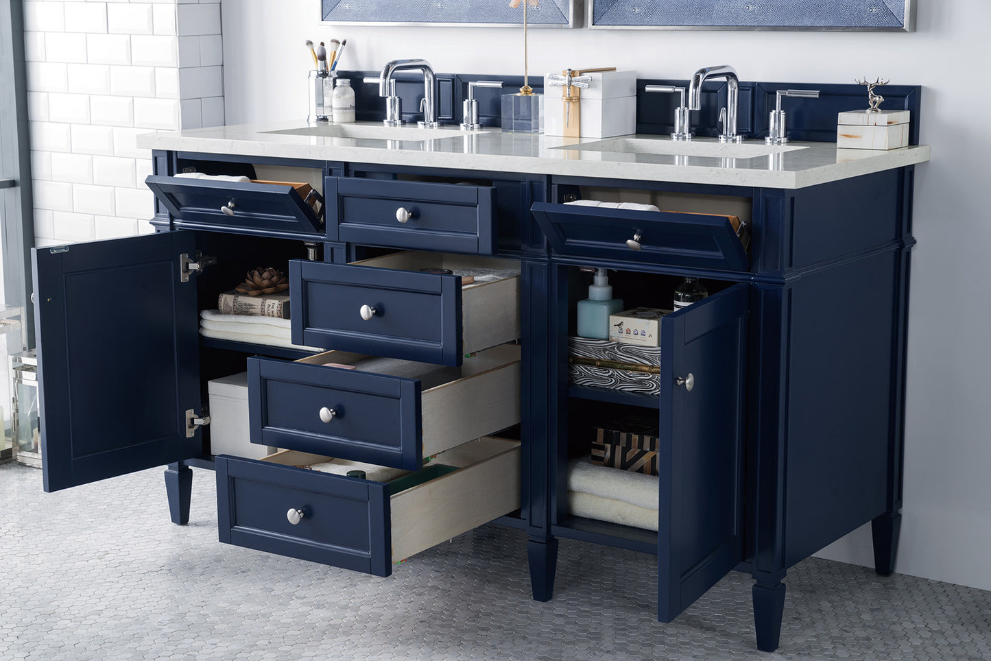 James Martin Brittany 60" Double Vanity Cabinet