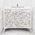 Linkasink VAN36W-029 Shell With 3" Artisan Glass Hardware 36" Wide Vanity, 36" X 22" X 33.5" (Without Vanity Top)