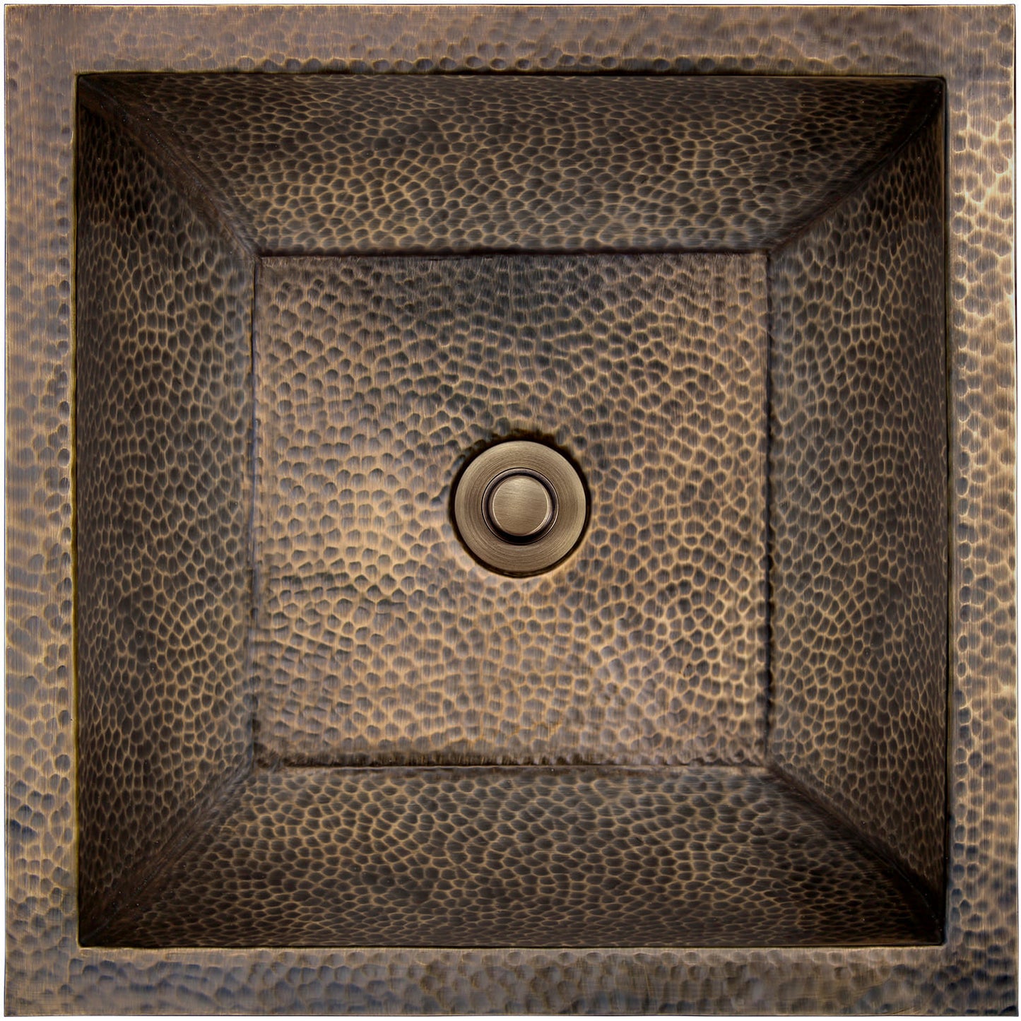Linkasink BLD115 Coco Square Hammered Builders Series - Parent