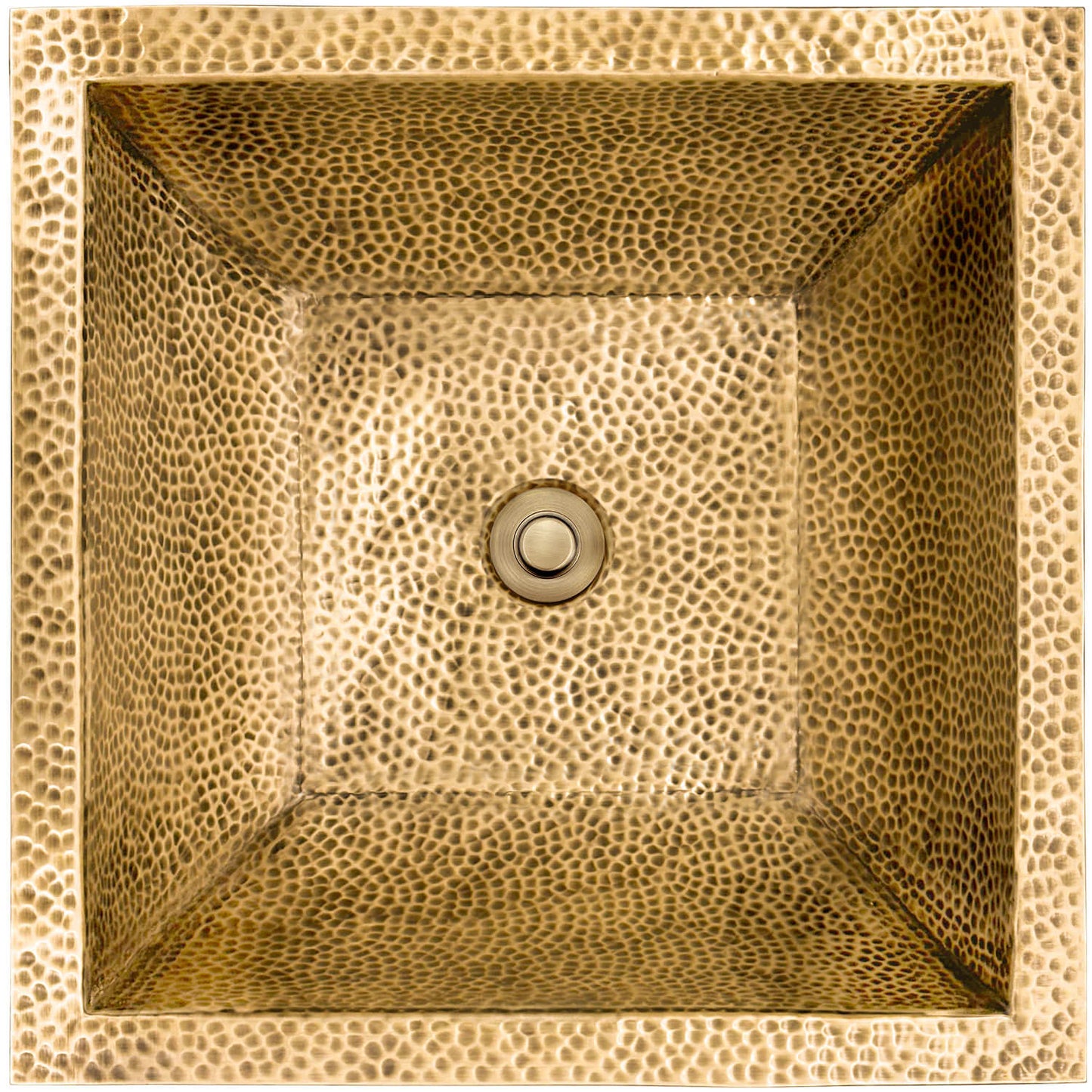 Linkasink BLD115 Coco Square Hammered Builders Series