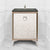 Linkasink VAN24A1-015 Mother Of Pearl With 3" Artisan Glass Prism Hardware 24" Wide Vanity, 24" X 22" X 33.5" (Without Vanity Top)