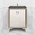 Linkasink VAN24A1-015 Mother Of Pearl With 3" Artisan Glass Prism Hardware 24" Wide Vanity, 24" X 22" X 33.5" (Without Vanity Top)