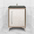 Linkasink VAN24A1-017 Mother Of Pearl With 18" Artisan Glass Prism Hardware 24" Wide Vanity, 24" X 22" X 33.5" (Without Vanity Top)