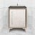 Linkasink VAN24A1-017 Mother Of Pearl With 18" Artisan Glass Prism Hardware 24" Wide Vanity, 24" X 22" X 33.5" (Without Vanity Top)