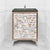 Linkasink VAN24A1-029 Shell With 3" Artisan Glass Prism Hardware 24" Wide Vanity, 24" X 22" X 33.5" (Without Vanity Top)