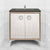 Linkasink VAN30A1-015 Mother Of Pearl With 3" Artisan Glass Prism Hardware 30" Wide Vanity, 30" X 22" X 33.5" (Without Vanity Top)