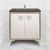Linkasink VAN30A1-015 Mother Of Pearl With 3" Artisan Glass Prism Hardware 30" Wide Vanity, 30" X 22" X 33.5" (Without Vanity Top)