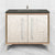 Linkasink VAN30A1-017 Mother Of Pearl With 18" Artisan Glass Prism Hardware 30" Wide Vanity, 30" X 22" X 33.5" (Without Vanity Top)