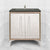 Linkasink VAN30A1-018 Mother Of Pearl With 18" Artisan Glass Pyramid Hardware 30" Wide Vanity, 30" X 22" X 33.5" (Without Vanity Top)
