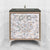Linkasink VAN30A1-029 Shell With 3" Artisan Glass Prism Hardware 30" Wide Vanity, 30" X 22" X 33.5" (Without Vanity Top)