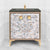 Linkasink VAN30A1-029 Shell With 3" Artisan Glass Prism Hardware 30" Wide Vanity, 30" X 22" X 33.5" (Without Vanity Top)
