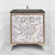 Linkasink VAN30A1-029 Shell With 3" Artisan Glass Prism Hardware 30" Wide Vanity, 30" X 22" X 33.5" (Without Vanity Top)