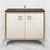 Linkasink VAN36A1-015 Mother Of Pearl With 3" Artisan Glass Prism Hardware 36" Wide Vanity, 36" X 22" X 33.5" (Without Vanity Top)