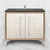 Linkasink VAN36A1-017 Mother Of Pearl With 18" Artisan Glass Prism Hardware 36" Wide Vanity, 36" X 22" X 33.5" (Without Vanity Top)