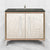 Linkasink VAN36A1-018 Mother Of Pearl With 18" Artisan Glass Pyramid Hardware 36" Wide Vanity, 36" X 22" X 33.5" (Without Vanity Top)
