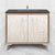Linkasink VAN36A1-018 Mother Of Pearl With 18" Artisan Glass Pyramid Hardware 36" Wide Vanity, 36" X 22" X 33.5" (Without Vanity Top)