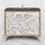 Linkasink VAN36A1-029 Shell With 3" Artisan Glass Prism Hardware 36" Wide Vanity, 36" X 22" X 33.5" (Without Vanity Top) - Parent