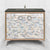 Linkasink VAN36A1-029 Shell With 3" Artisan Glass Prism Hardware 36" Wide Vanity, 36" X 22" X 33.5" (Without Vanity Top)