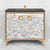 Linkasink VAN36A1-029 Shell With 3" Artisan Glass Prism Hardware 36" Wide Vanity, 36" X 22" X 33.5" (Without Vanity Top)