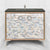 Linkasink VAN36A1-029 Shell With 3" Artisan Glass Prism Hardware 36" Wide Vanity, 36" X 22" X 33.5" (Without Vanity Top)