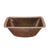 Premier Rectangle Copper Prep Sink/3.5" Drain BRECDB3