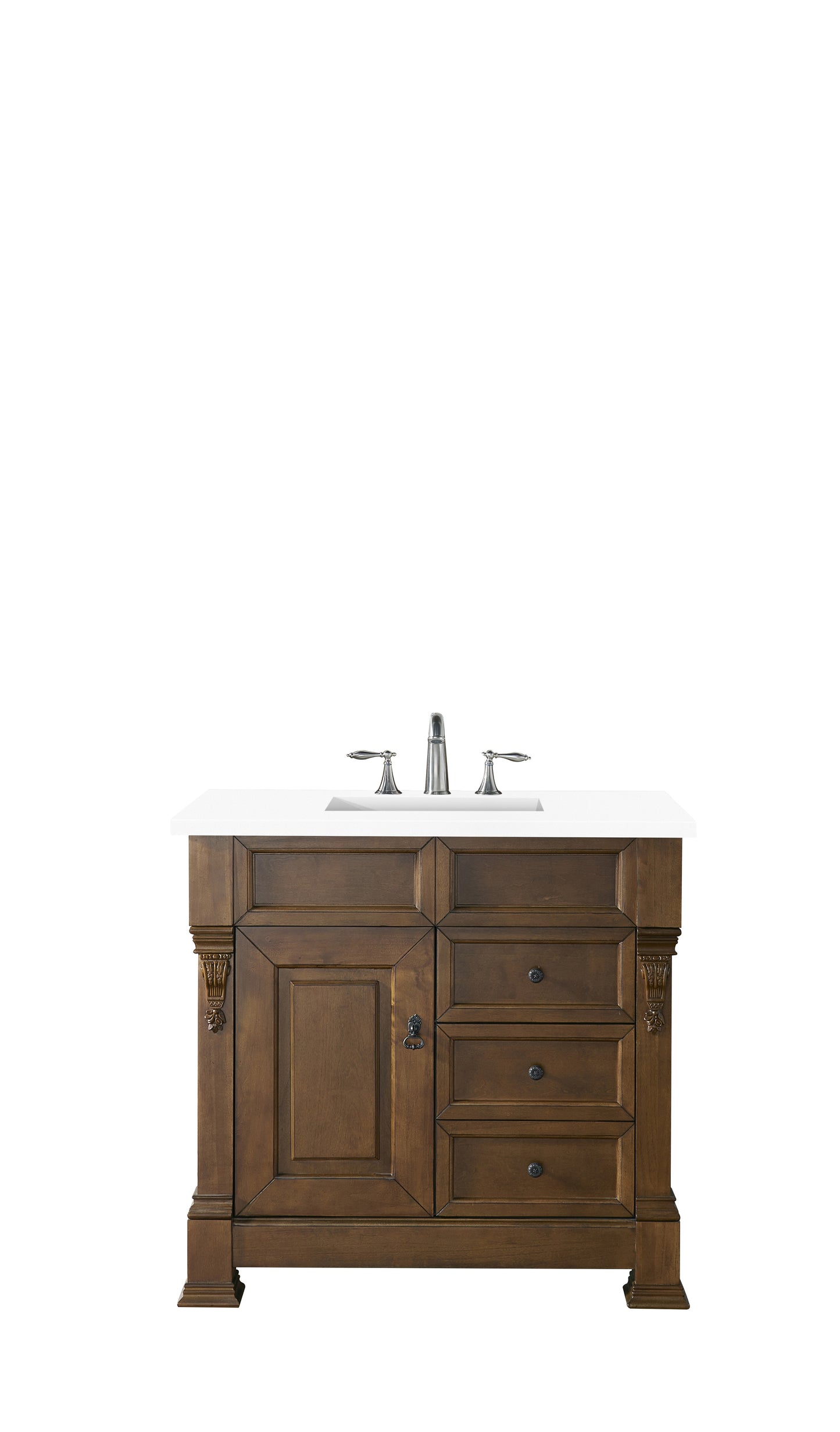 James Martin 147-114-55-3WZ Brookfield 36" Single Vanity With 3 CM Top