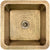 Linkasink C005-2 Hammered Small Square With 2 Drain Opening