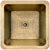 Linkasink C007-2 Hammered Large Square With 2 Drain Opening